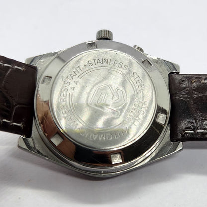 Vintage Ricoh R31 Automatic Black Face New Strap 21 Jewels Day-Date Men's Wrist Watch R89