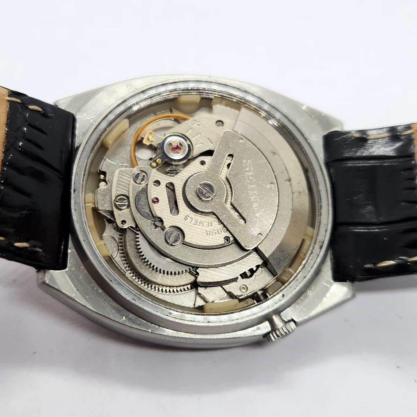 Vintage 1985 Original Seiko 5 Automatic 6309-532A White Face 17 Jewels Day-Date Japanese Men's Wrist Watch SA02
