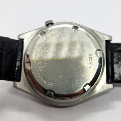 Vintage 1978 Original Seiko 5 Automatic 7009-8762 Black Face 17 Jewels Day-Date Japanese Men's Wrist Watch SA05