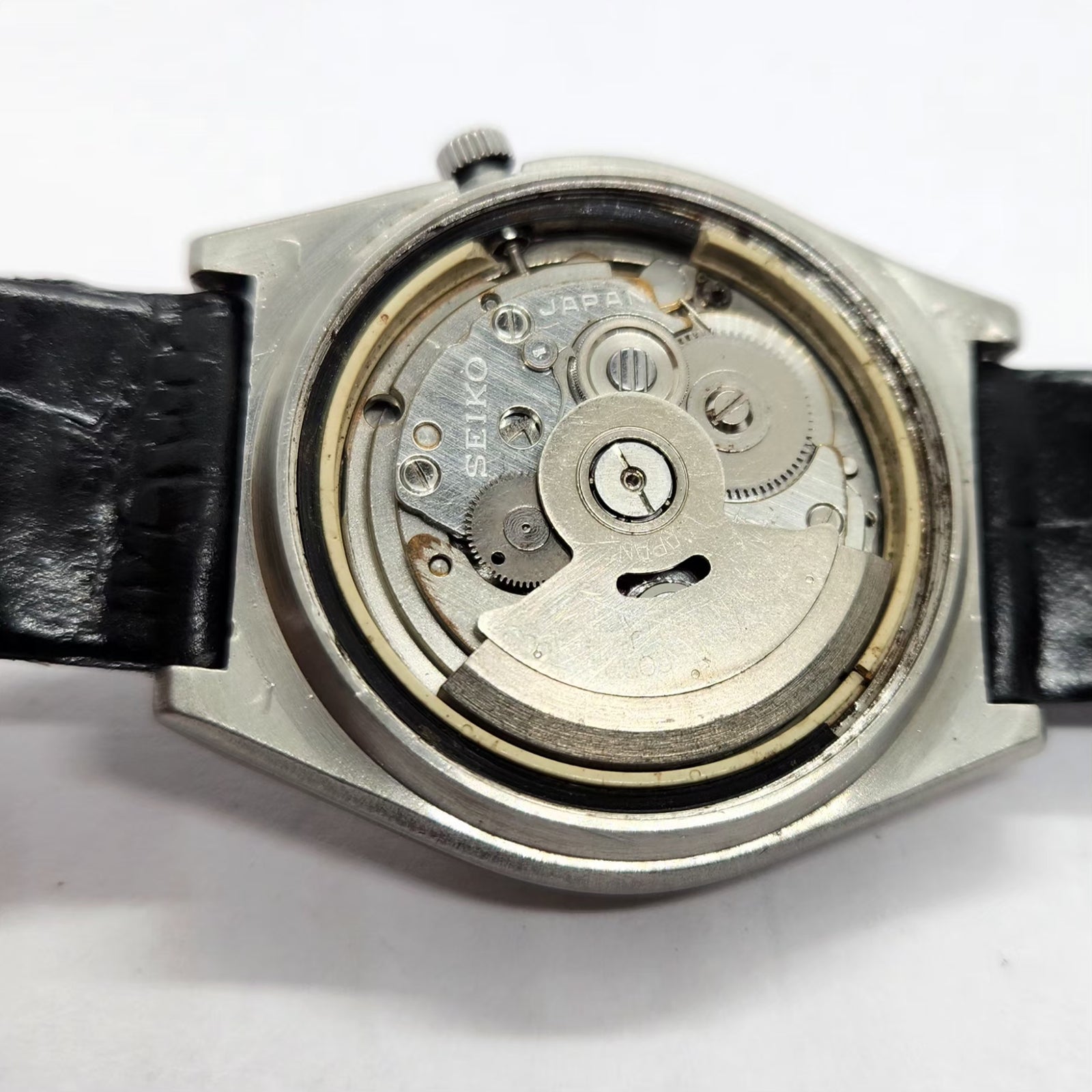 Vintage 1978 Original Seiko 5 Automatic 7009-8762 Black Face 17 Jewels Day-Date Japanese Men's Wrist Watch SA05