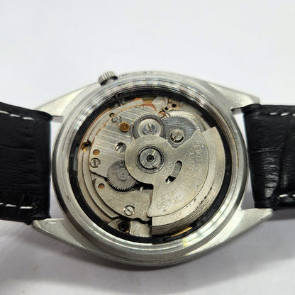 Vintage 1975 Original Seiko 5 Automatic 7019-8180 Grey Face 21 Jewels Day-Date Japanese Men's Wrist Watch SA06