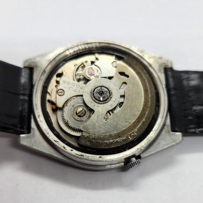 Vintage 1982 Original Seiko 5 Automatic 7009-821J Blue Face 17 Jewels Day-Date Japanese Men's Wrist Watch SA08