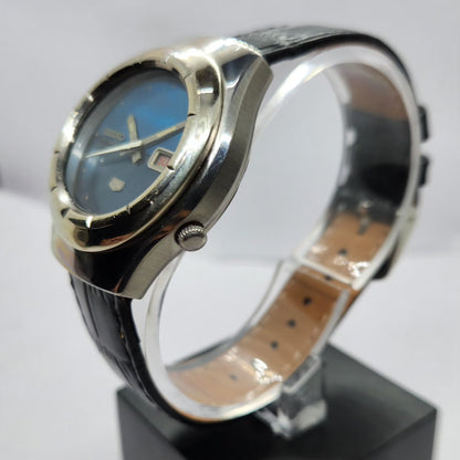 Vintage 1969 Original Seiko 5 Automatic 7019-5080 Black Face 21 Jewels Day-Date Japanese Men's Wrist Watch SA13