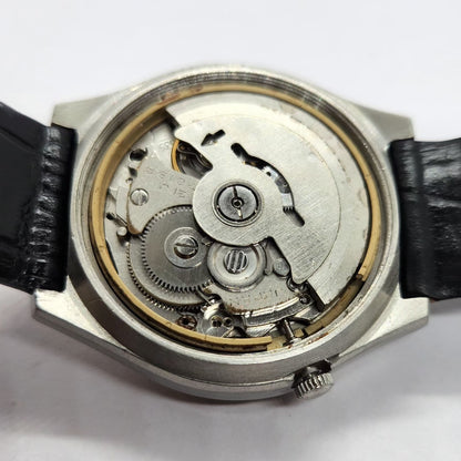 Vintage 1969 Original Seiko 5 Automatic 7019-5080 Black Face 21 Jewels Day-Date Japanese Men's Wrist Watch SA13