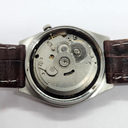 Vintage 1985 Original Seiko 5 Automatic 7009-8980 Cream Face 17 Jewels Day-Date Japanese Men's Wrist Watch SA17