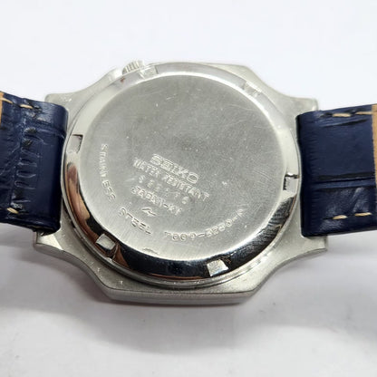 Vintage 1978 Original Seiko 5 Automatic 7009-8280 Blue Face 17 Jewels Day-Date Japanese Men's Wrist Watch SA18
