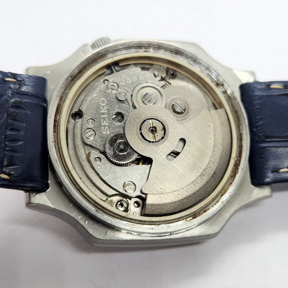 Vintage 1978 Original Seiko 5 Automatic 7009-8280 Blue Face 17 Jewels Day-Date Japanese Men's Wrist Watch SA18