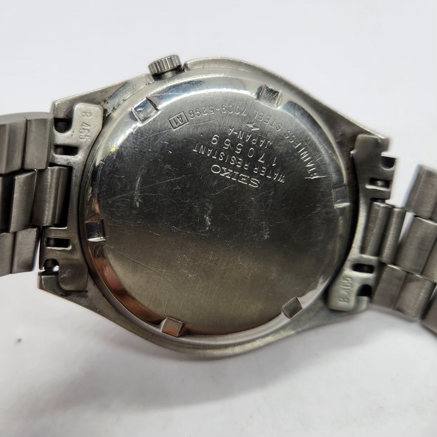 Vintage 1981 Original Seiko 5 Automatic 7009-529B Black Face 17 Jewels Day-Date Japanese Men's Wrist Watch SA20