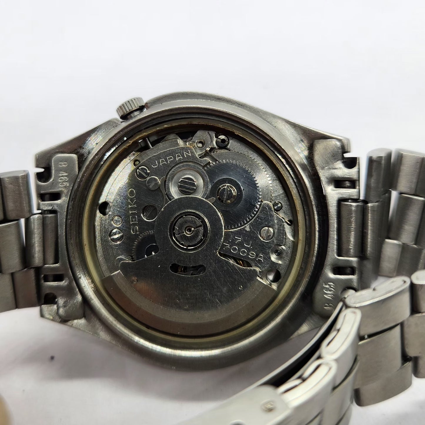 Vintage 1981 Original Seiko 5 Automatic 7009-529B Black Face 17 Jewels Day-Date Japanese Men's Wrist Watch SA20