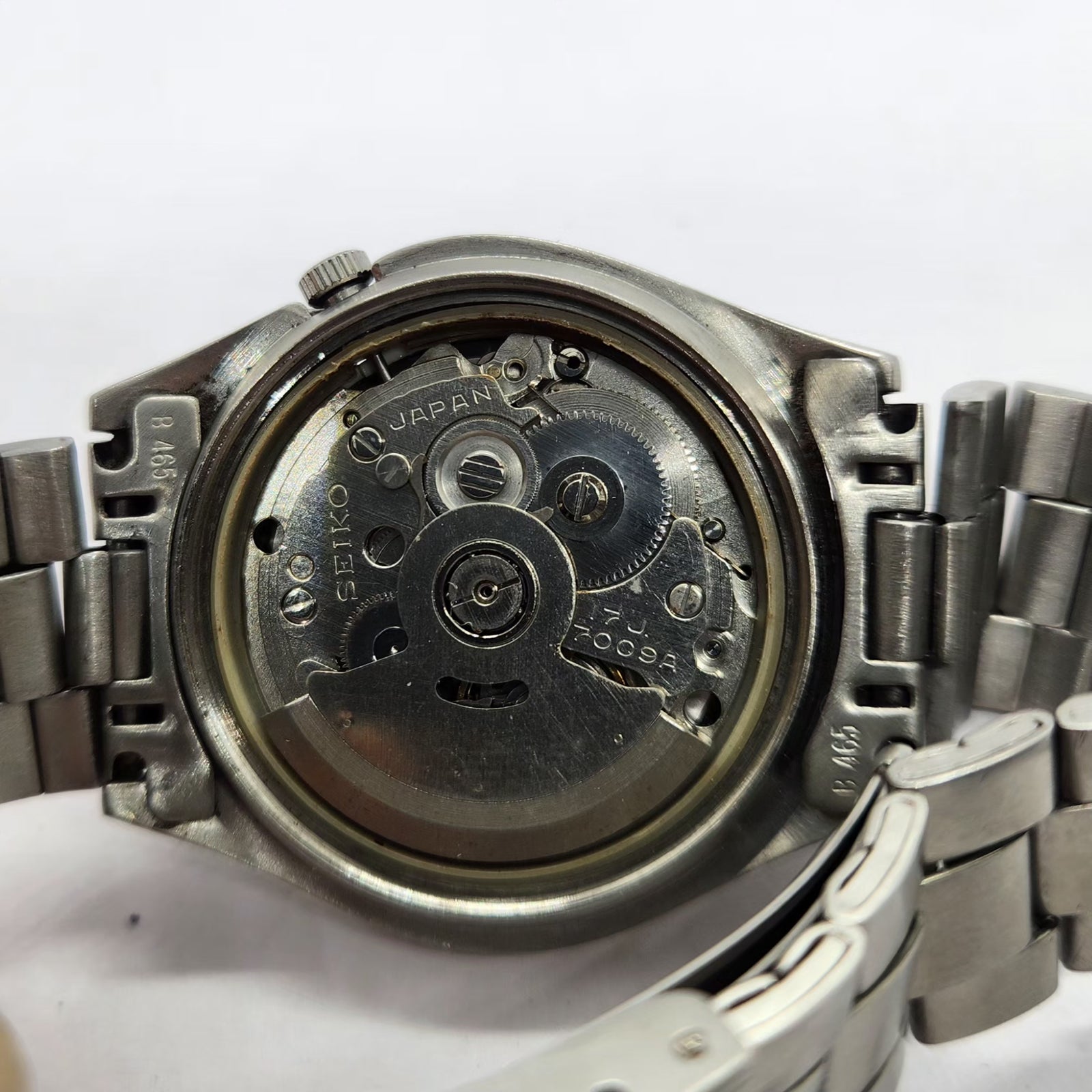 Vintage 1981 Original Seiko 5 Automatic 7009-529B Black Face 17 Jewels Day-Date Japanese Men's Wrist Watch SA20