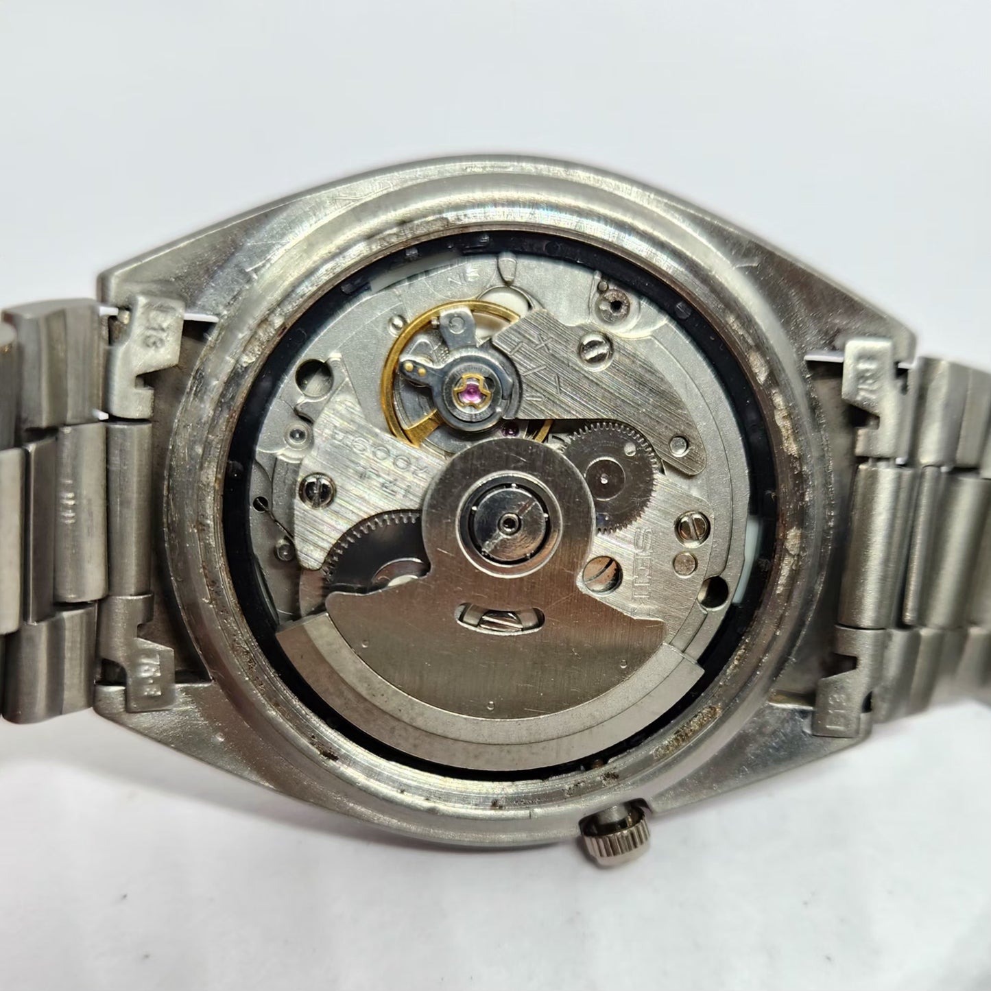 Vintage 1977 Original Seiko 5 Automatic 7009-3040 Black Face 17 Jewels Day-Date Japanese Men's Wrist Watch SA25