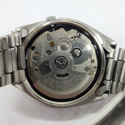 Vintage 1984 Original Seiko 5 Automatic 7009-6001 Black Face 17 Jewels Day-Date Japanese Men's Wrist Watch SA28