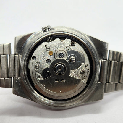 Vintage 1979 Original Seiko 5 Automatic 7009-3161 Black Face 17 Jewels Day-Date Japanese Men's Wrist Watch SA31