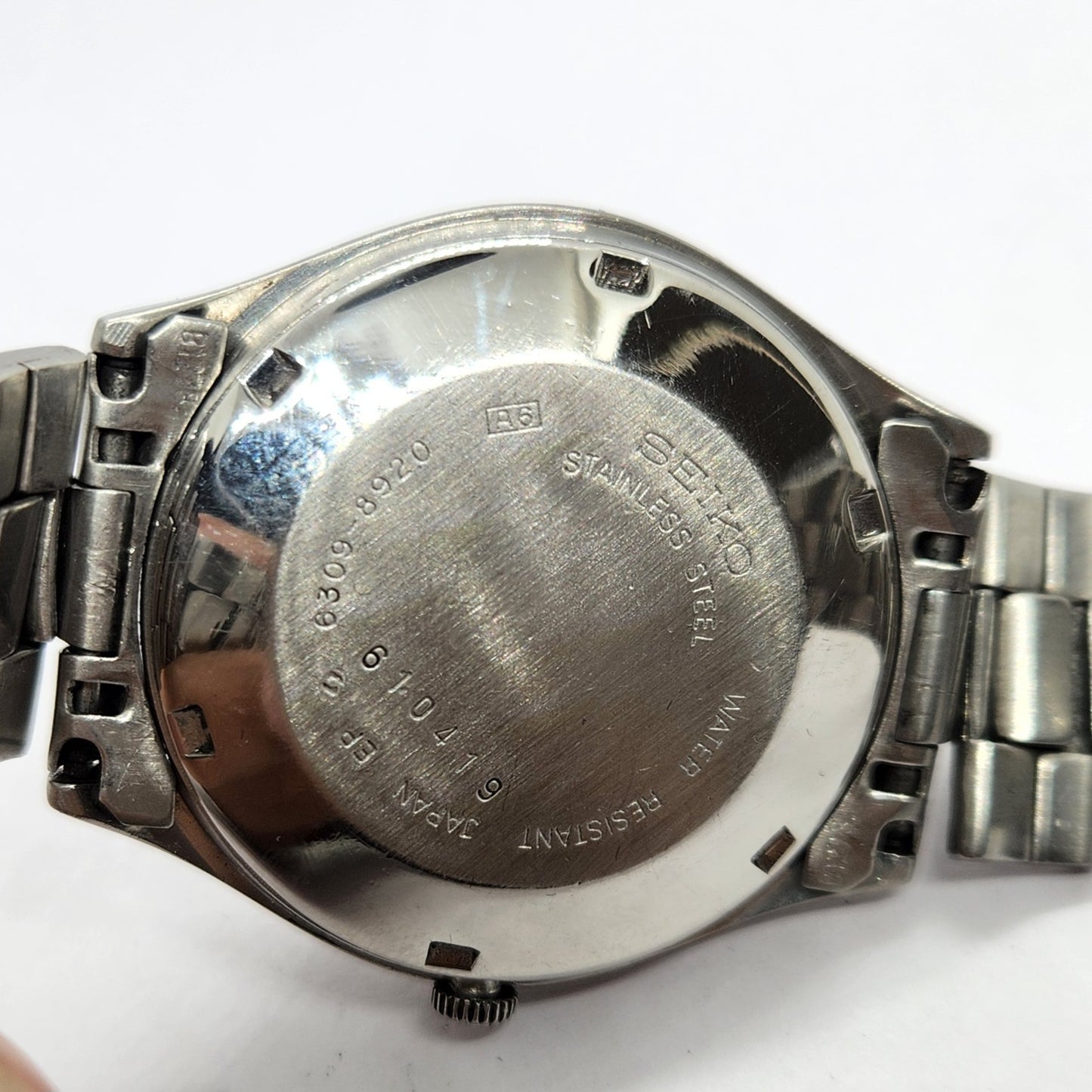 Vintage 1976 Original Seiko 5 Automatic 6309-8920 Silver Face 17 Jewels Day-Date Japanese Men's Wrist Watch SA32