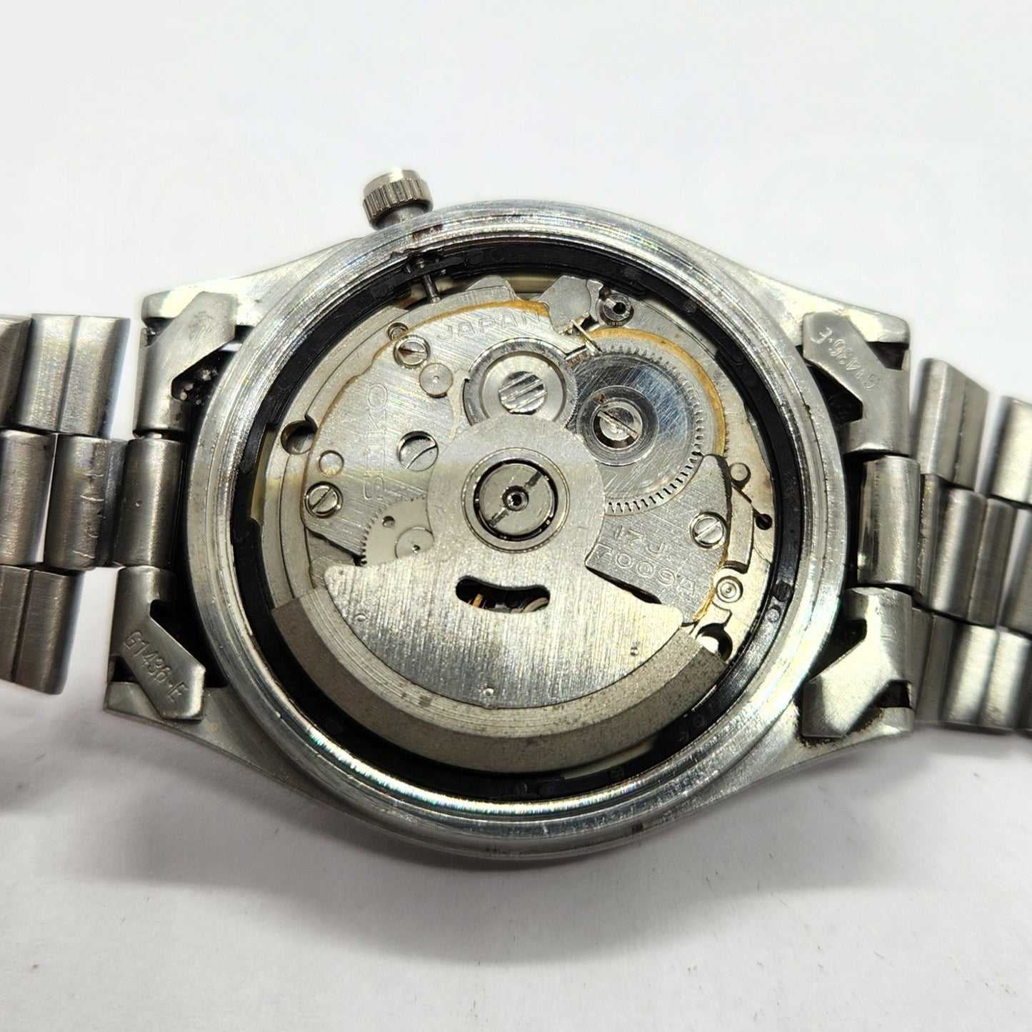 Vintage 1998 Original Seiko 5 Automatic 7s26-3100 Black Face 17 Jewels Day-Date Japanese Men's Wrist Watch SA33