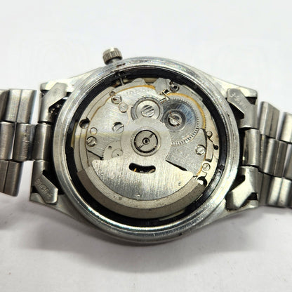 Vintage 1998 Original Seiko 5 Automatic 7s26-3100 Black Face 17 Jewels Day-Date Japanese Men's Wrist Watch SA33