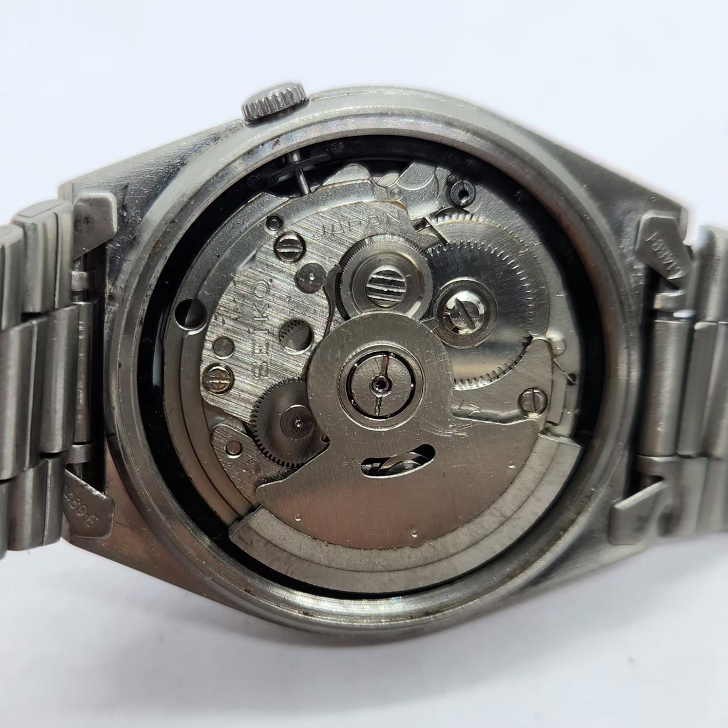 Vintage 1983 Original Seiko 5 Automatic 7009-3101 Black Face 17 Jewels Day-Date Japanese Men's Wrist Watch SA35