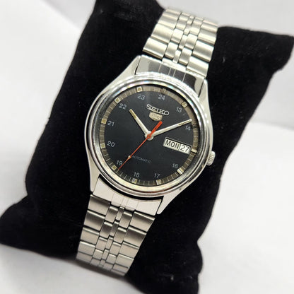 Vintage 1976 Original Seiko 5 Automatic 6309-8970 Gold Face 17 Jewels Day-Date Japanese Men's Wrist Watch SA39