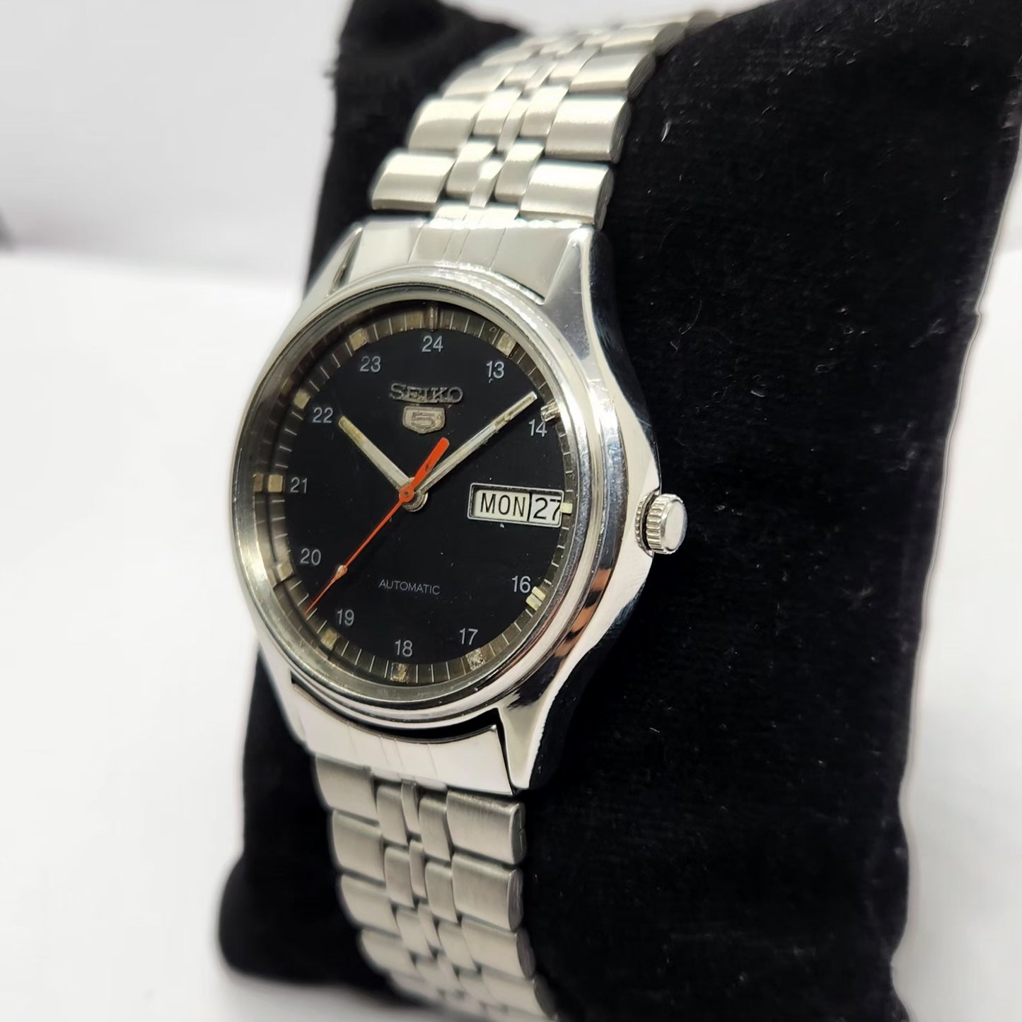 Vintage 1976 Original Seiko 5 Automatic 6309-8970 Gold Face 17 Jewels Day-Date Japanese Men's Wrist Watch SA39