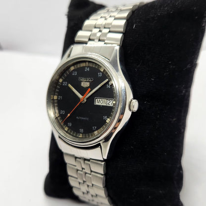 Vintage 1976 Original Seiko 5 Automatic 6309-8970 Gold Face 17 Jewels Day-Date Japanese Men's Wrist Watch SA39