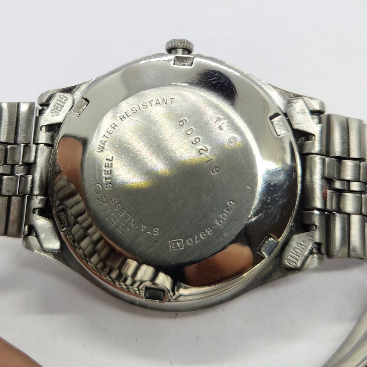 Vintage 1976 Original Seiko 5 Automatic 6309-8970 Gold Face 17 Jewels Day-Date Japanese Men's Wrist Watch SA39