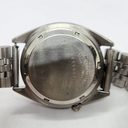 Vintage 1982 Original Seiko 5 Automatic 7009-3131 Grey Face 17 Jewels Day-Date Japanese Men's Wrist Watch SA40