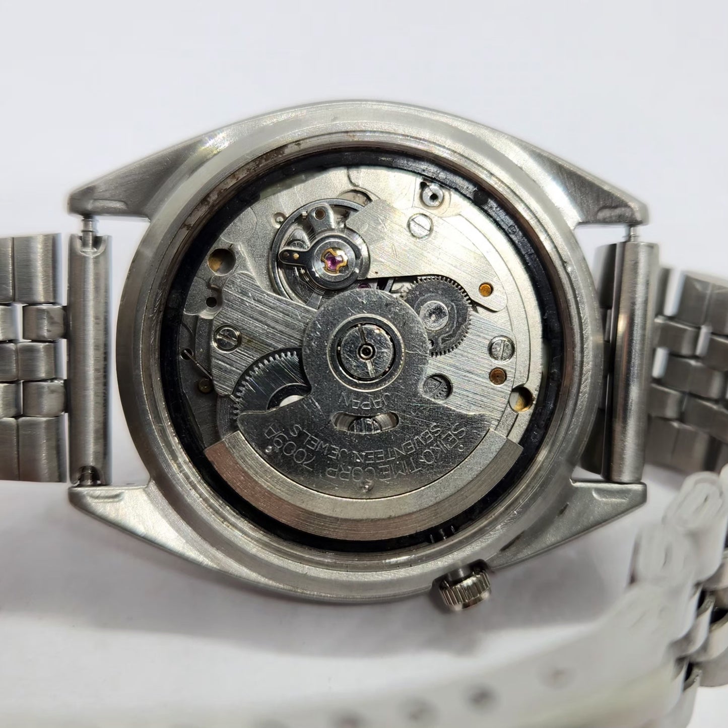 Vintage 1982 Original Seiko 5 Automatic 7009-3131 Grey Face 17 Jewels Day-Date Japanese Men's Wrist Watch SA40