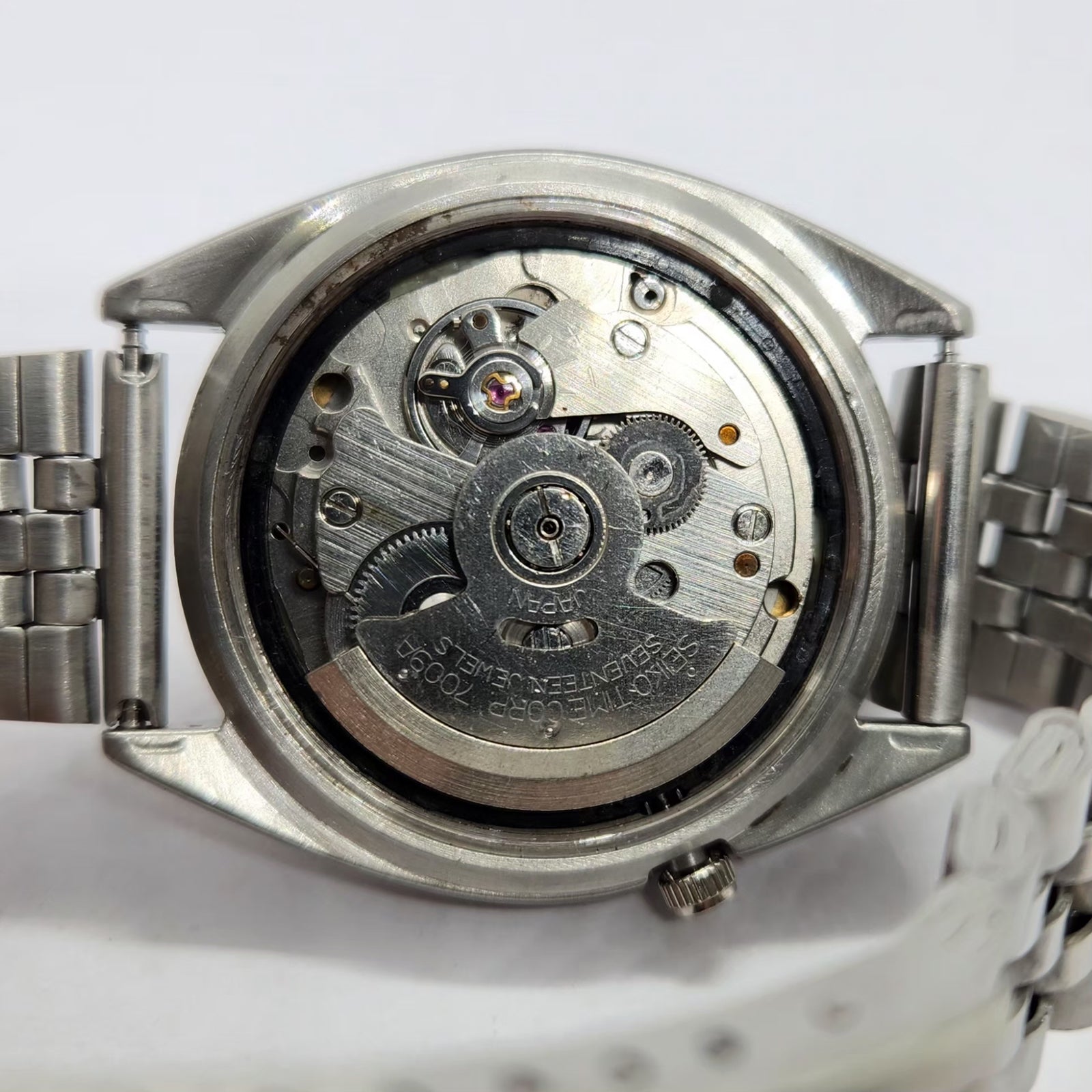 Vintage 1982 Original Seiko 5 Automatic 7009-3131 Grey Face 17 Jewels Day-Date Japanese Men's Wrist Watch SA40