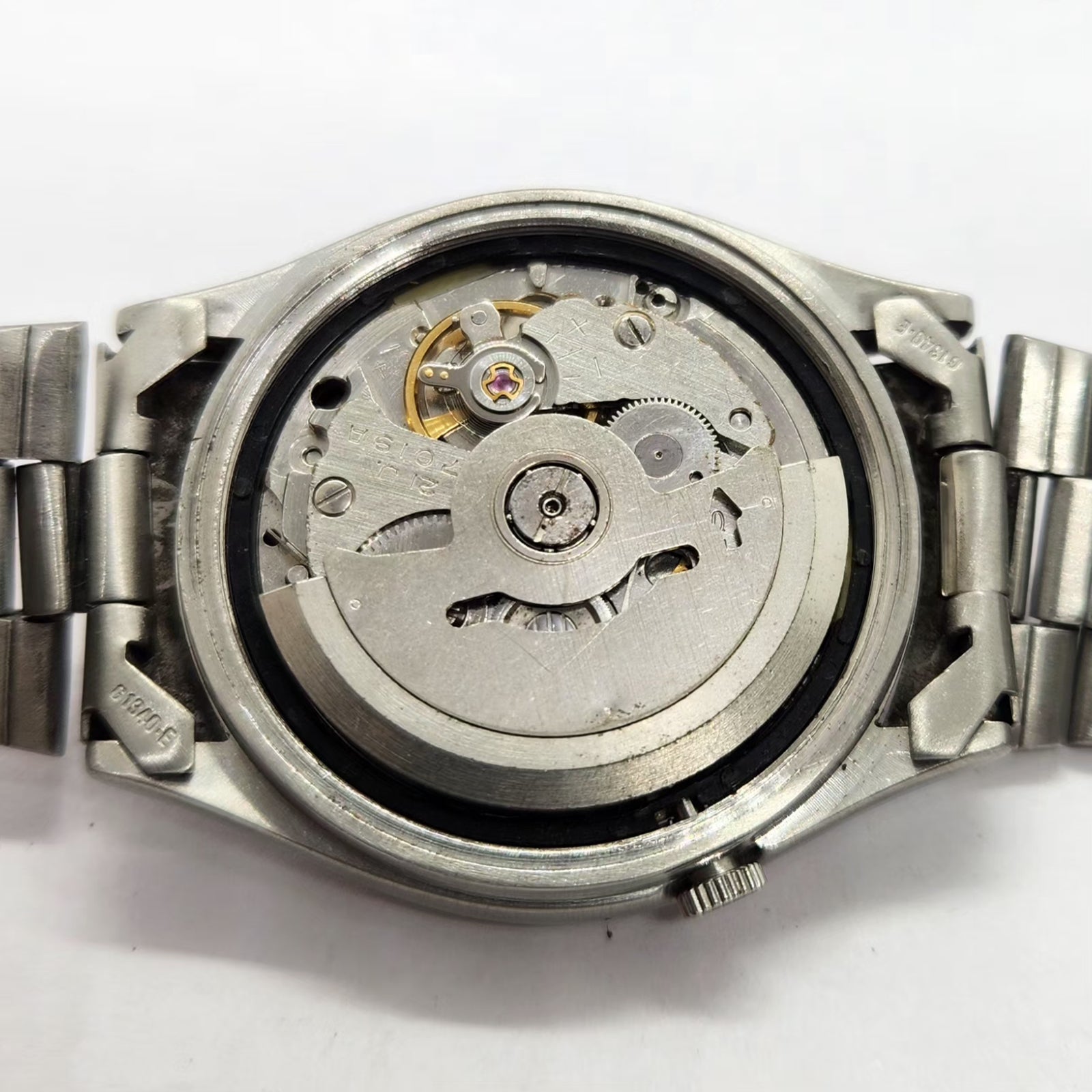 Vintage 1971 Original Seiko 5 Automatic 7019-8970 Black Face 21 Jewels Day-Date Japanese Men's Wrist Watch SA42
