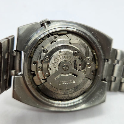 Vintage 1981 Original Seiko 5 Automatic 6309-522A Black Face 17 Jewels Day-Date Japanese Men's Wrist Watch SA46