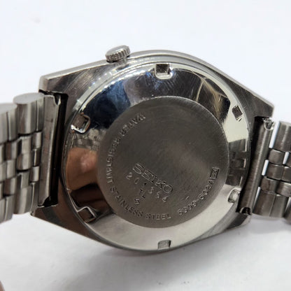 Vintage 1982 Original Seiko 5 Automatic 6309-602A Black Face 17 Jewels Day-Date Japanese Men's Wrist Watch SA48