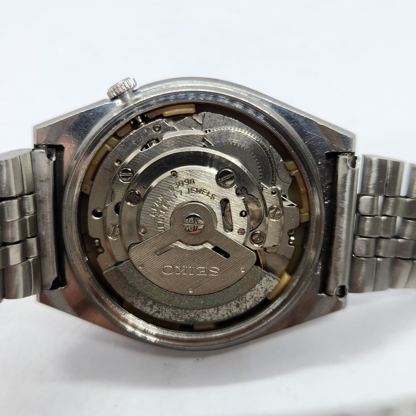Vintage 1982 Original Seiko 5 Automatic 6309-602A Black Face 17 Jewels Day-Date Japanese Men's Wrist Watch SA48