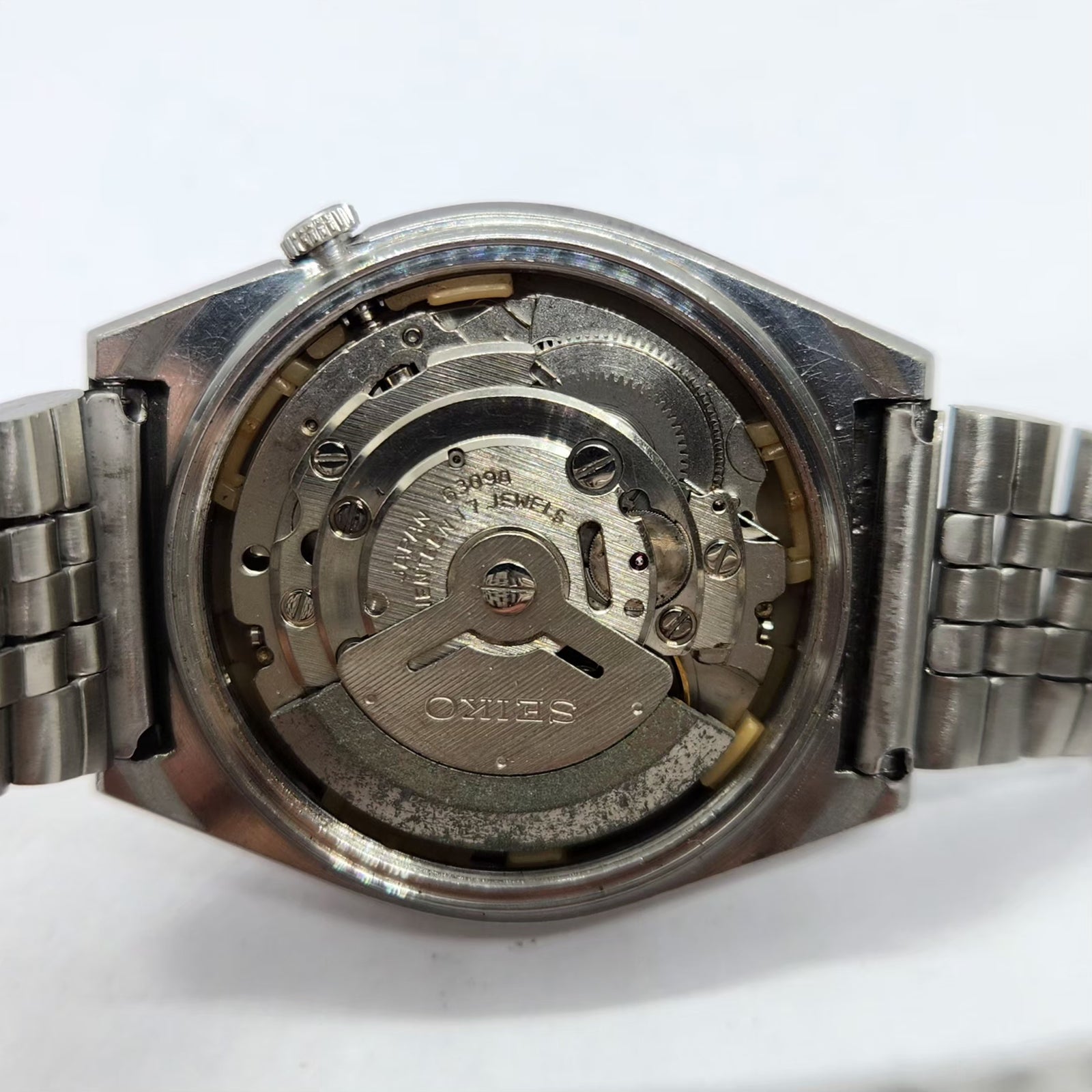 Vintage 1982 Original Seiko 5 Automatic 6309-602A Black Face 17 Jewels Day-Date Japanese Men's Wrist Watch SA48