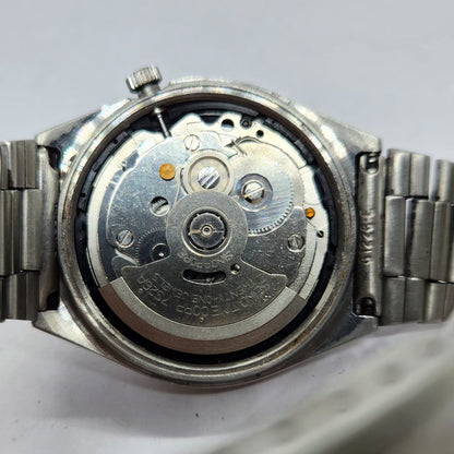 Vintage 1997 Original Seiko 5 Automatic 7s26-7030 Black Face 21 Jewels Day-Date Japanese Men's Wrist Watch SA50