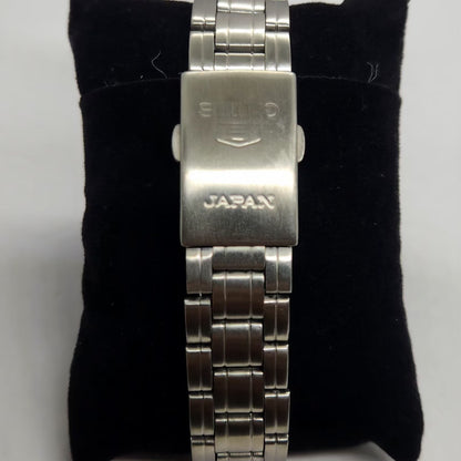 Vintage 1980 Original Seiko 5 Automatic 7S36 Silver Face 21 Jewels Day-Date Japanese Men's Wrist Watch SA65