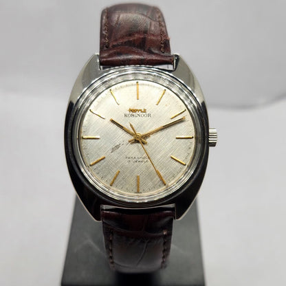 Vintage Original HMT Kohinoor Hand Winding 17 Jewels Silver Face Men's Wrist Watch HM01