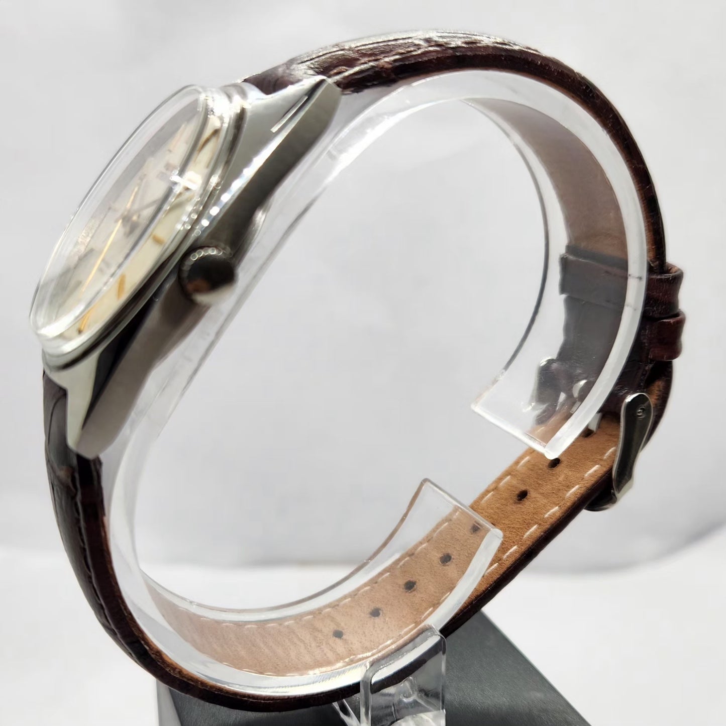 Vintage Original HMT Kohinoor Hand Winding 17 Jewels Silver Face Men's Wrist Watch HM01