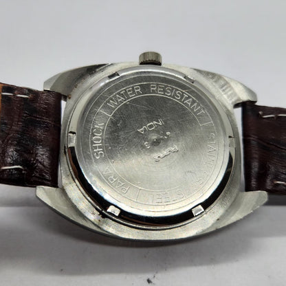Vintage Original HMT Kohinoor Hand Winding 17 Jewels Silver Face Men's Wrist Watch HM01