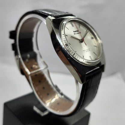 Vintage Original HMT Avinash Hand Winding 17 Jewels Silver Face Men's Wrist Watch HM02