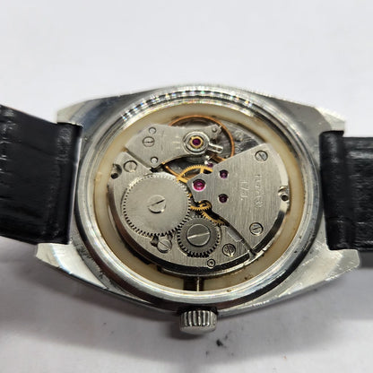 Vintage Original HMT Avinash Hand Winding 17 Jewels Silver Face Men's Wrist Watch HM02