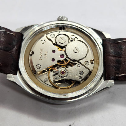 Vintage Original HMT Chetak Hand Winding 17 Jewels Brown Face Men's Wrist Watch HM03