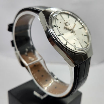 Vintage Original HMT Akarsh Hand Winding 17 Jewels Silver Face Men's Wrist Watch HM04