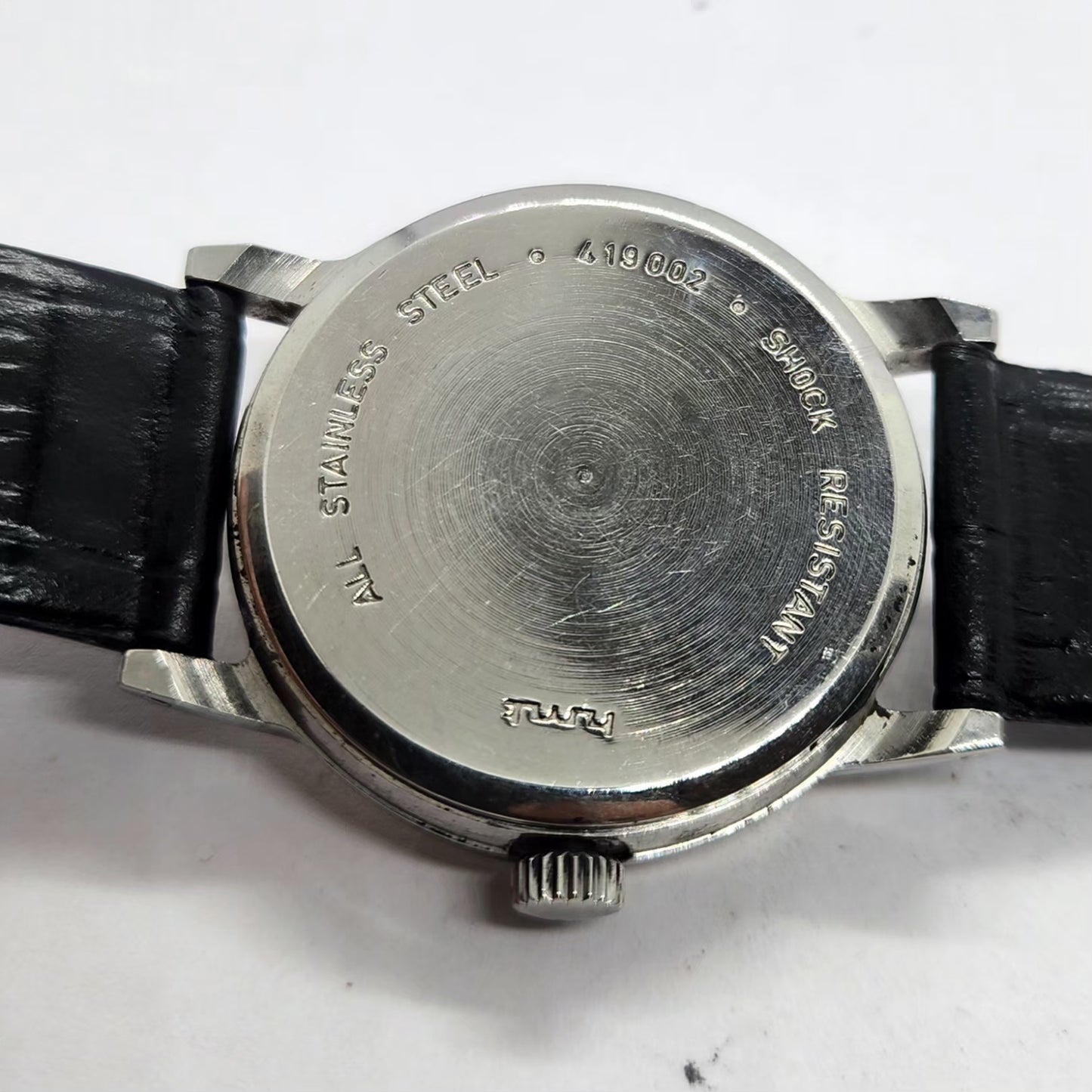 Vintage Original HMT Akash Hand Winding 17 Jewels Gold Face Men's Wrist Watch HM07