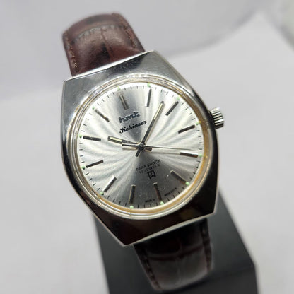 Vintage Original HMT Kohinoor Hand Winding 17 Jewels Silver Face Men's Wrist Watch HM09