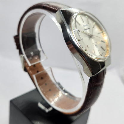 Vintage Original HMT Kohinoor Hand Winding 17 Jewels Silver Face Men's Wrist Watch HM09