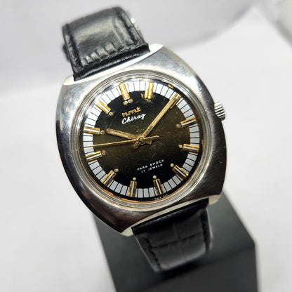 Vintage Original HMT Chirag Hand Winding 17 Jewels Silver Face Men's Wrist Watch HM12