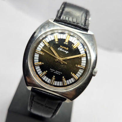 Vintage Original HMT Chirag Hand Winding 17 Jewels Silver Face Men's Wrist Watch HM12