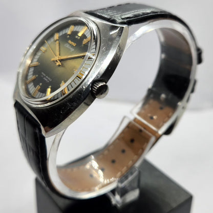 Vintage Original HMT Chirag Hand Winding 17 Jewels Silver Face Men's Wrist Watch HM12