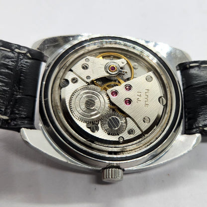 Vintage Original HMT Kohinoor Hand Winding 17 Jewels Silver Face Men's Wrist Watch HM13