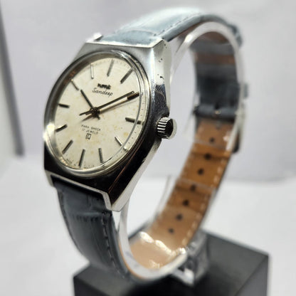 Vintage Original HMT Sandeep Hand Winding 17 Jewels Off White Face Men's Wrist Watch HM14